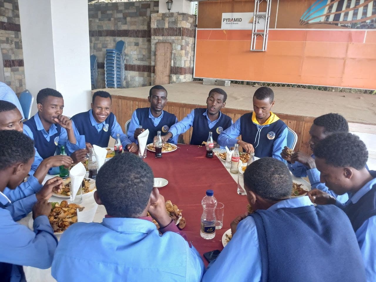 Students enjoying free time