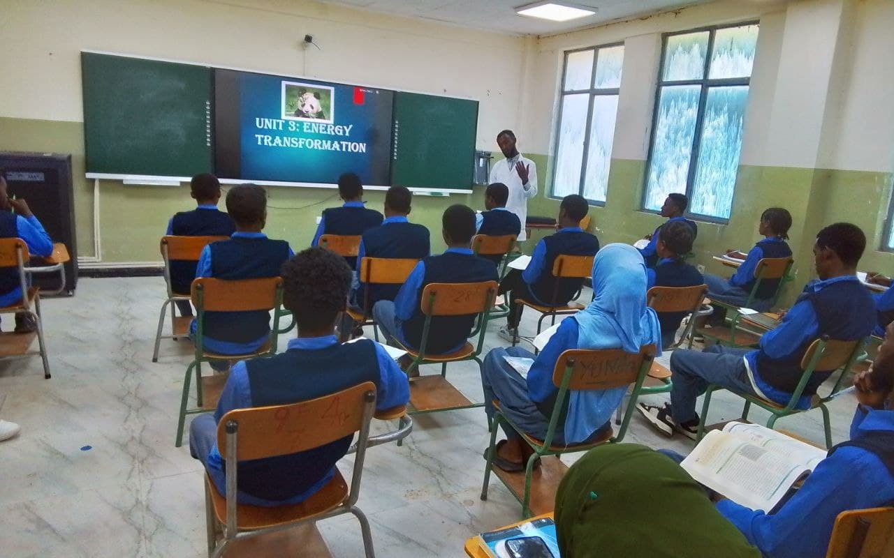 Students in a classroom lesson