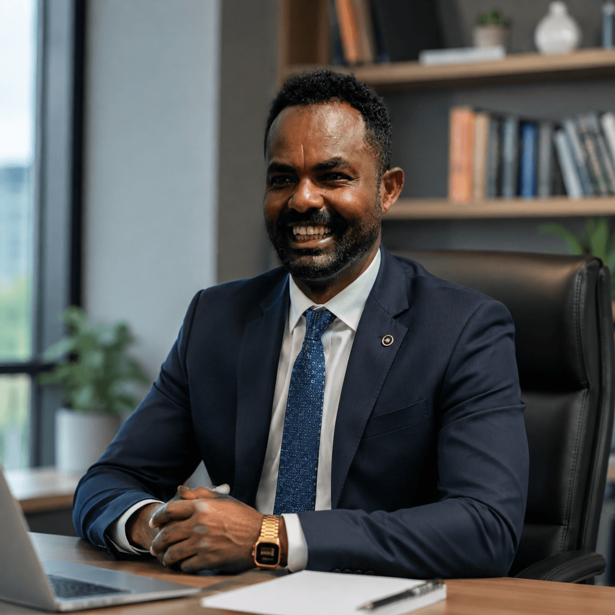 Portrait of Wesanu Regane, cademic Deputy Director